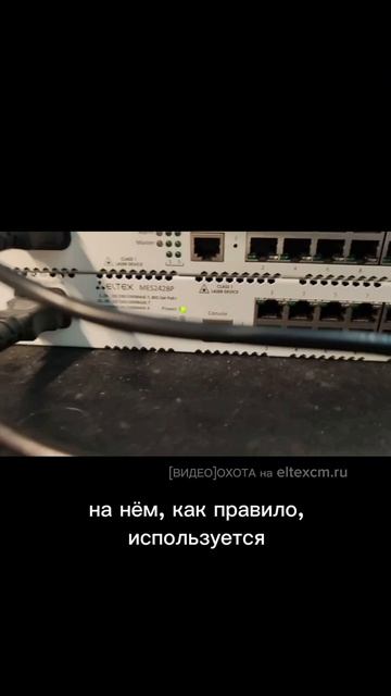 Стойка с оборудованием Eltex: MES2424, MES2428P. Видео[Охота] на eltexcm.ru