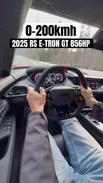 0-200kmh launch in 856hp Audi RS E-Tron GT _ #audi #авто #asmr