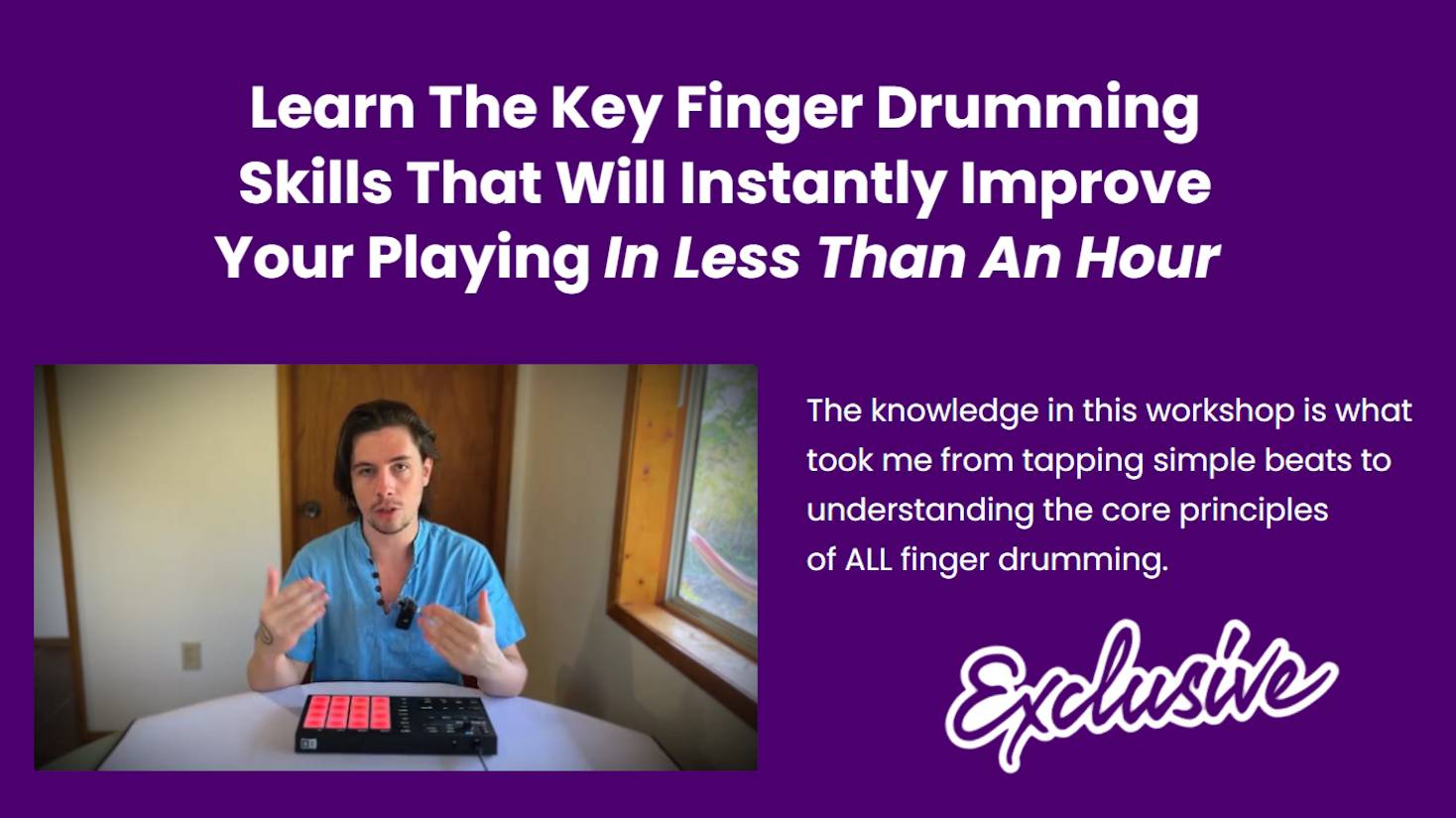 Dragon Finger Drums: Groove Training Workshop