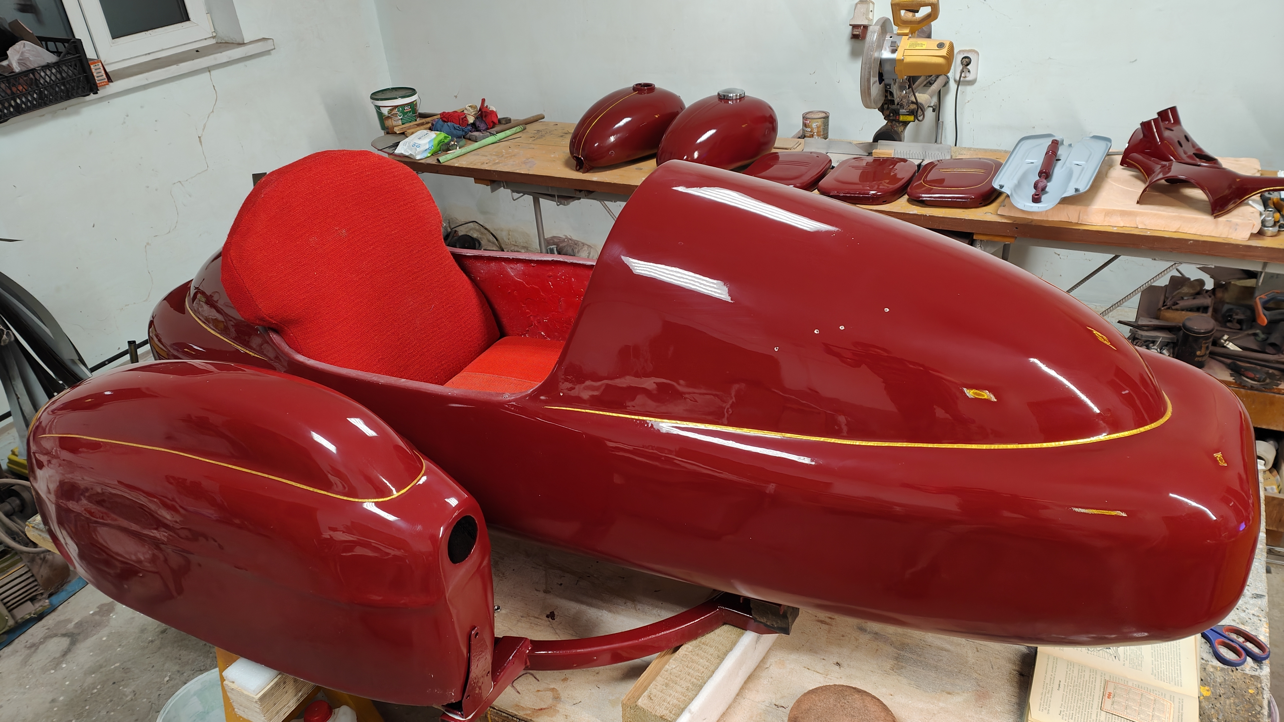 Сборка рамы Velorex 560 и примерка капсулы с крылом.