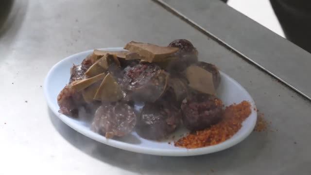 Колбаса ручной работы - Sundae _ Корейская уличная еда