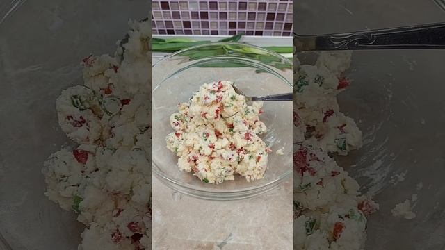 Рулетики из ветчины с сыром,  чесноком и сладким перцем #shorts #short #shortsvideo #shortvideo