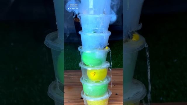 Hot Metal Ball vs Balloons in Boxex #satisfying #asmr #fyp