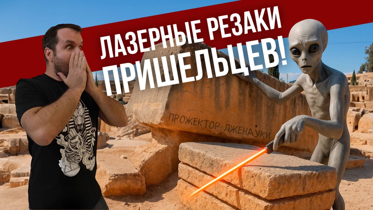 Следы лазера пришельцев? Соколов смотрит Крамолу про Баальбек. Часть-2 | Прожектор лженауки