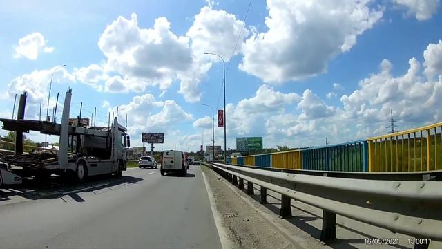 Пробка на въезде в Бучу