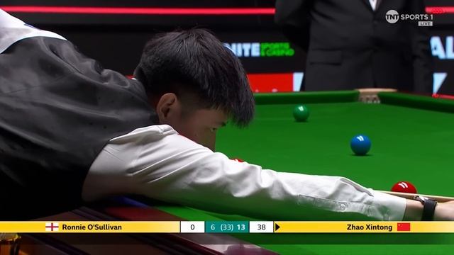 Zhao Xintong's SUPER Century break of 128 vs Ronnie O'Sullivan  | 2025 Halo World Championship
