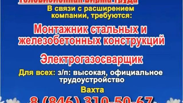 13 августа _23.50_Работа в Тольятти_Телевизионная Биржа Труда