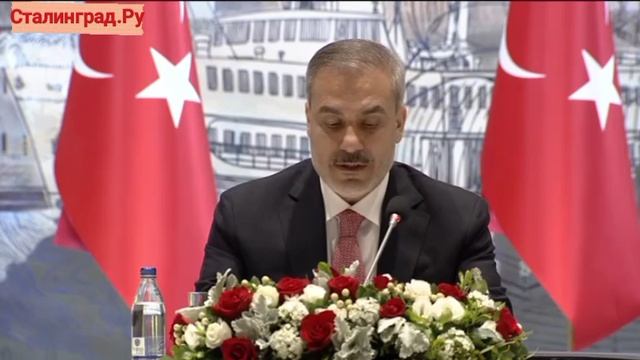 Полное видео вступительного слова главы МИД Турции Хакана Фидана перед началом переговоров