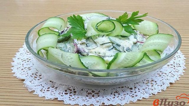 Салат огуречно - яичный