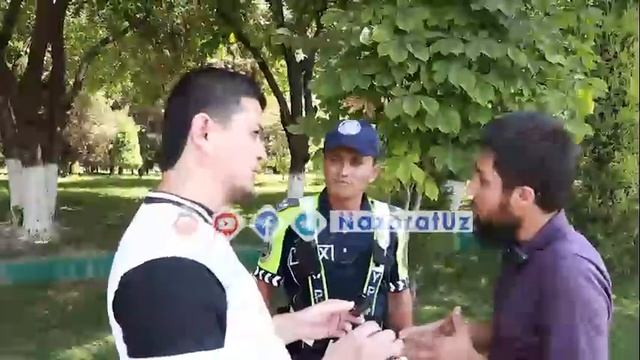 Ҳайдовчи, гаи ходимига паспорт ёки id карта кўрсатса