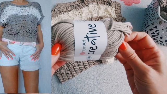 🔥 НОВАЯ ПРЯЖА ВЯЖЕМ АЖУРНЫЙ ЛЕТНИЙ ЖИЛЕТ/ VEST KNITTED