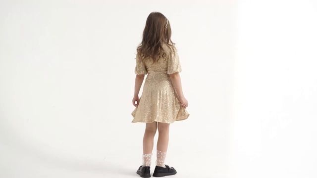 Платье нарядное для девочки KAFTAN, цвет золотой