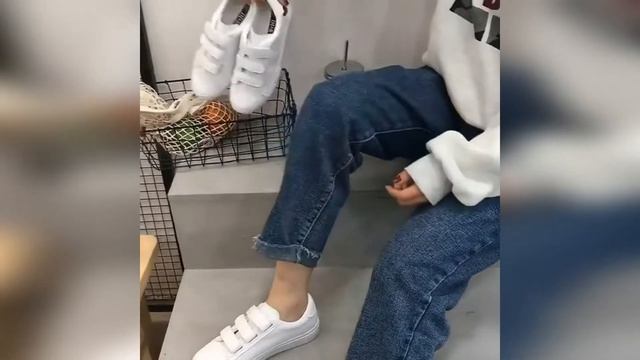 ✅ БЕЛЫЕ ЖЕНСКИЕ КРОССОВКИ С СЕРДЕЧКОМ С АЛИЭКСПРЕСС