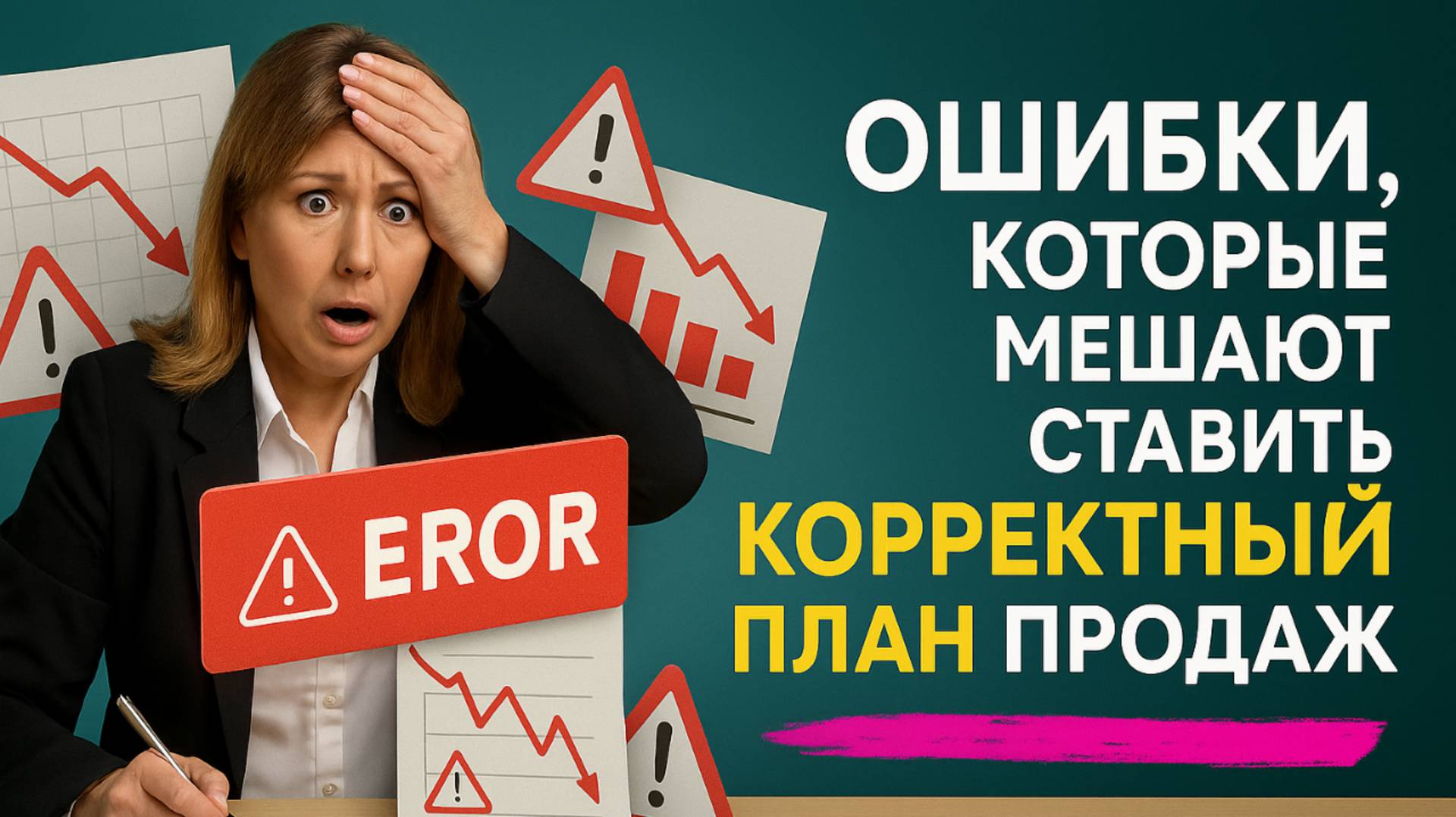 ОШИБКИ, КОТОРЫЕ МЕШАЮТ СТАВИТЬ КОРРЕКТНЫЙ ПЛАН ПРОДАЖ