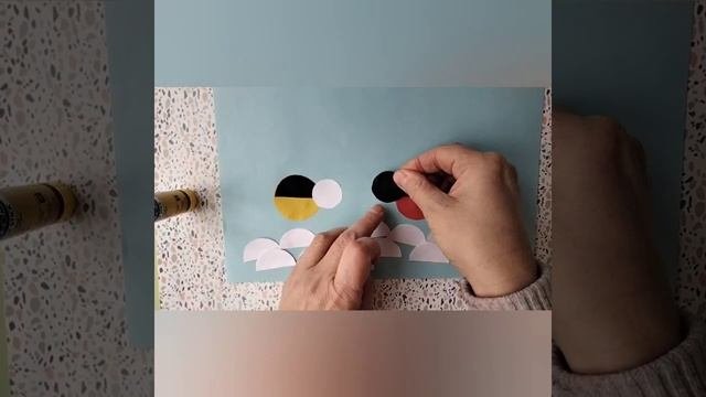 Аплікація з кружечків 