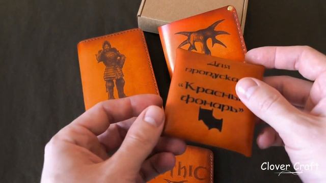 Комплект изделий из натуральной кожи "Gothic" от мастерск