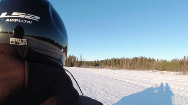 Лупполово. Покатушка на снегоходе 01.2023