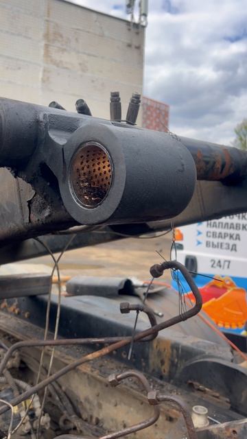 Растачиваем задний шарнир на погрузчике HYVALIFT 🛠️⭕️#gdplru #гидравлистика #мультилифт