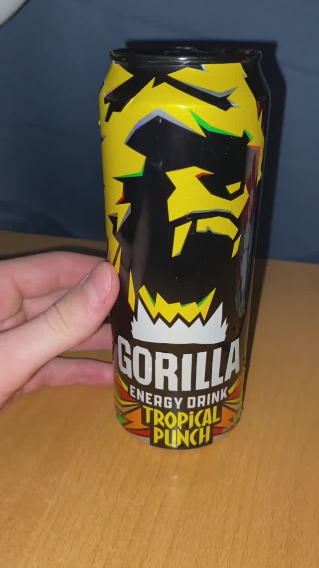 НОВАЯ ГОРИЛЛА НА САХАРЕ / GORILLA ENERGY DRINK TROPICAL PUNCH / ТРОПИЧЕСКИЙ ПАНЧ ИЛИ ПУНШ / НОВИНКА