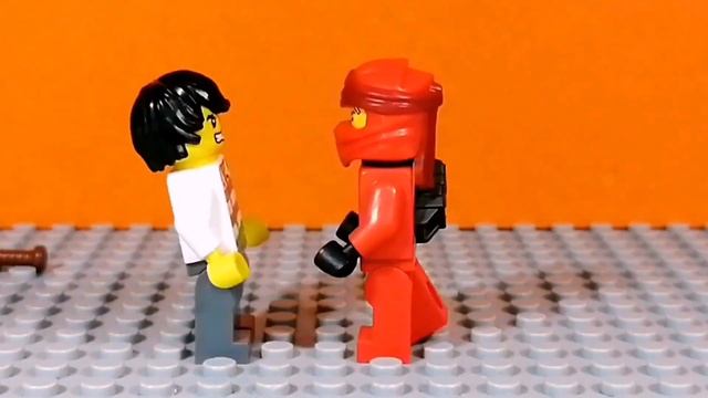лего ниндзяго анимация Кай VS бандита 💥