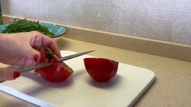 Салат со страчателлой/  Салат простой и очень вкусный/ Готовлю с любовью