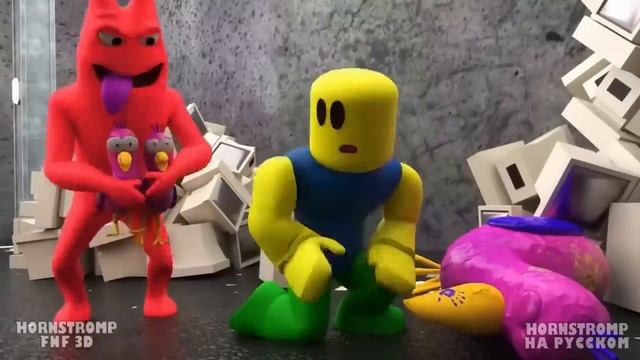 Hornstromp - ПРЕДЫСТОРИЯ ЦИАНОВОЙ! Rainbow Friends 2 - Анимации на русском