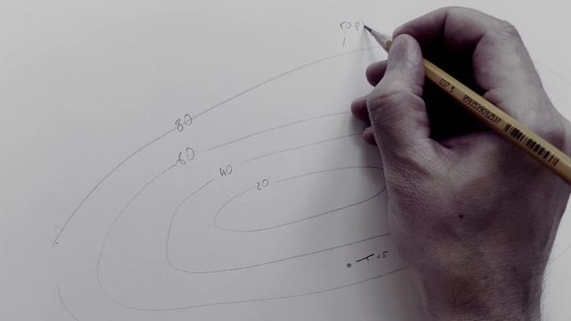 Построение выхода пласта на поверхность расчлененного рельефа