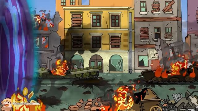 HomeAnimations – Мультики про танки  Союз Танковых Монстров： Последний Щит Европы от Нашествия!