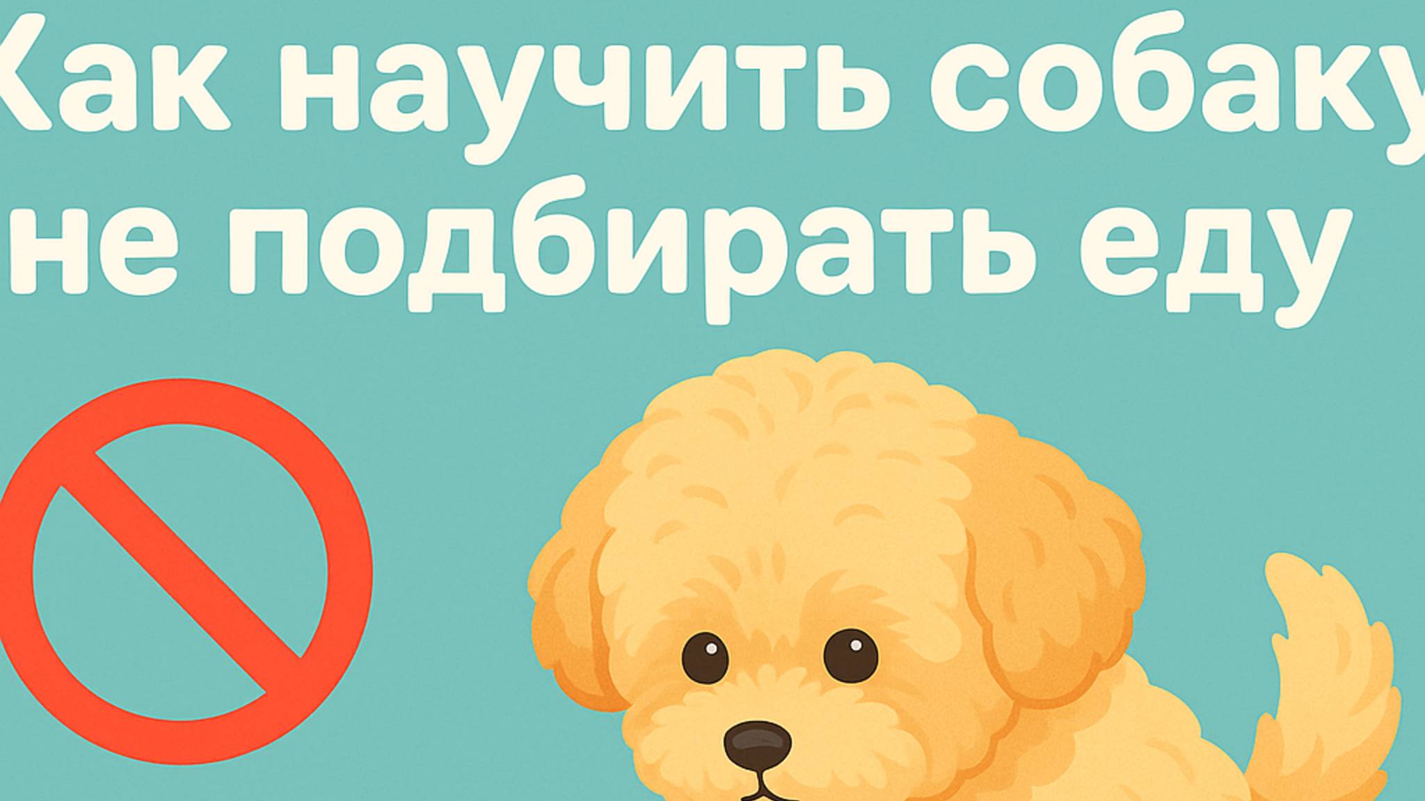 Как отучить собаку подбирать еду?