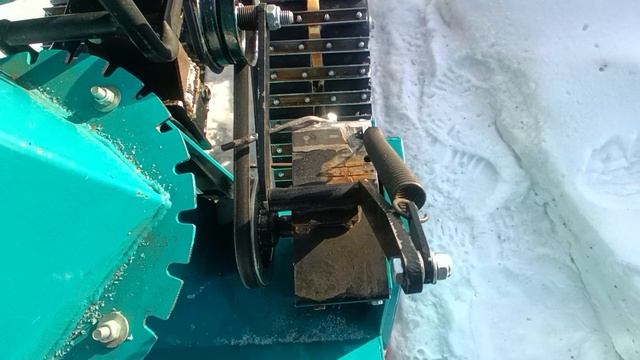 Доработки СМ-600. Механизм натяжения ремня, уменьшенный