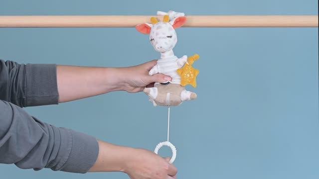 053043_Музыкальная игрушка-подвеска FEHN Жираф светящаяся в темноте