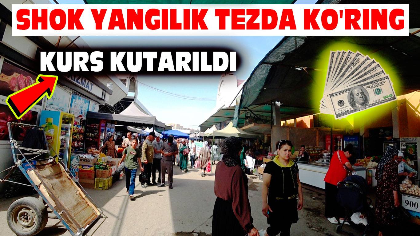 Yangilikni tezda ko'ring Rubl kutarild Urganch bozorini dollar kursi 16.05.2025