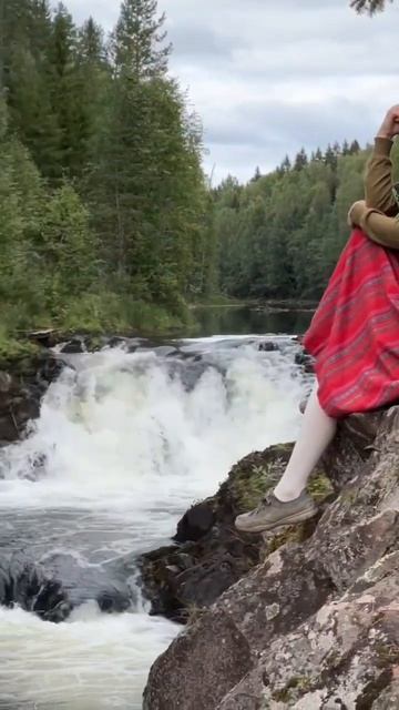 Моя карелочка  #Карелия  #Кивач  #путешествия  #badkorpish  #бадкорпыш  #водопад #shorts #karela