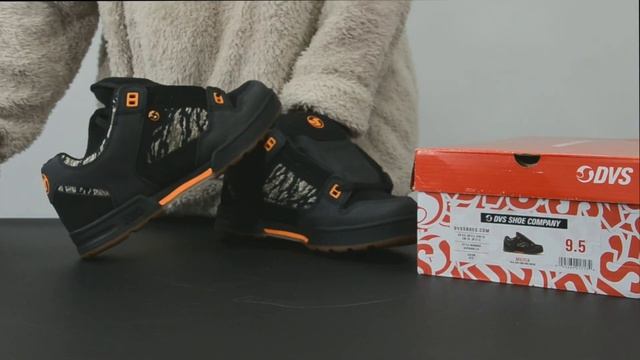 Кеды утепленные DVS Militia BLACK JUNGLE CAMO NUBUCK