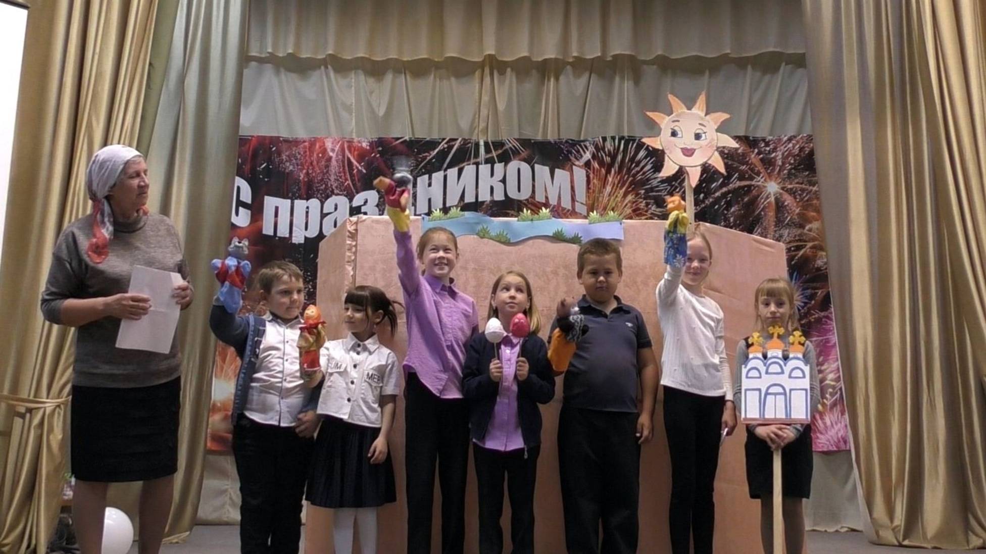 Воскресная группа «Радуга» показала пасхальную сказку  воспитанникам детского сада «Сказка»
