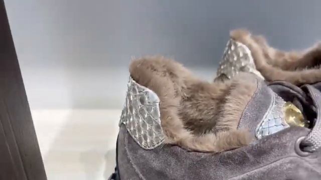 Кеды замша утепленные