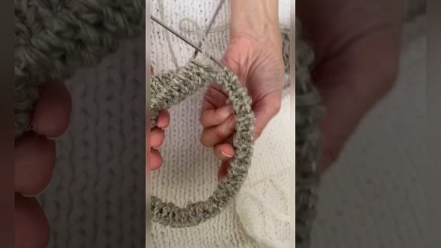 Связала шапочку с отворотом и фабричным краем/I knitted a c