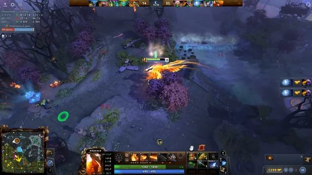 ФЕНИКС НА 5КЕ ИМПАКТ 100%? ТОП ГЕРОЙ ДЛЯ САПА 7.38🔥PHOENIX DOTA 2