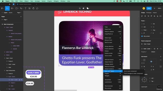 6_33. Autolayout Nesting with variants and responsive text in Figma