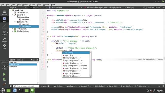3. QFileSystemWatcher