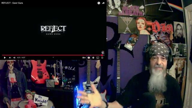 GREAT MESSAGE! - WITH A COOL BEAT! - Metal Dude  Musician - (REACTION) - Gawr Gura - REFLECT