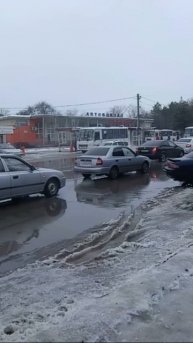 Снежный дождливый и слёзный Азов