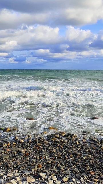 шум моря красивый вид на #небо #море #новороссийск #мысхако #nature #облака