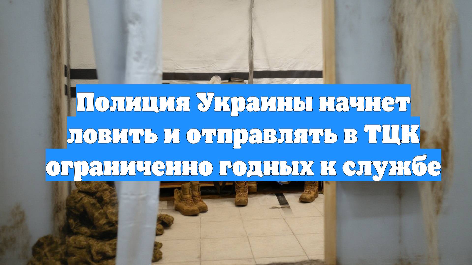 Полиция Украины начнет ловить и отправлять в ТЦК ограниченно годных к службе
