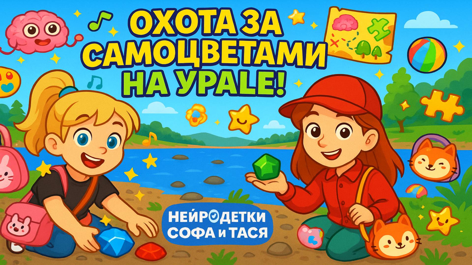Ищем самоцветы на берегу Урала 😃