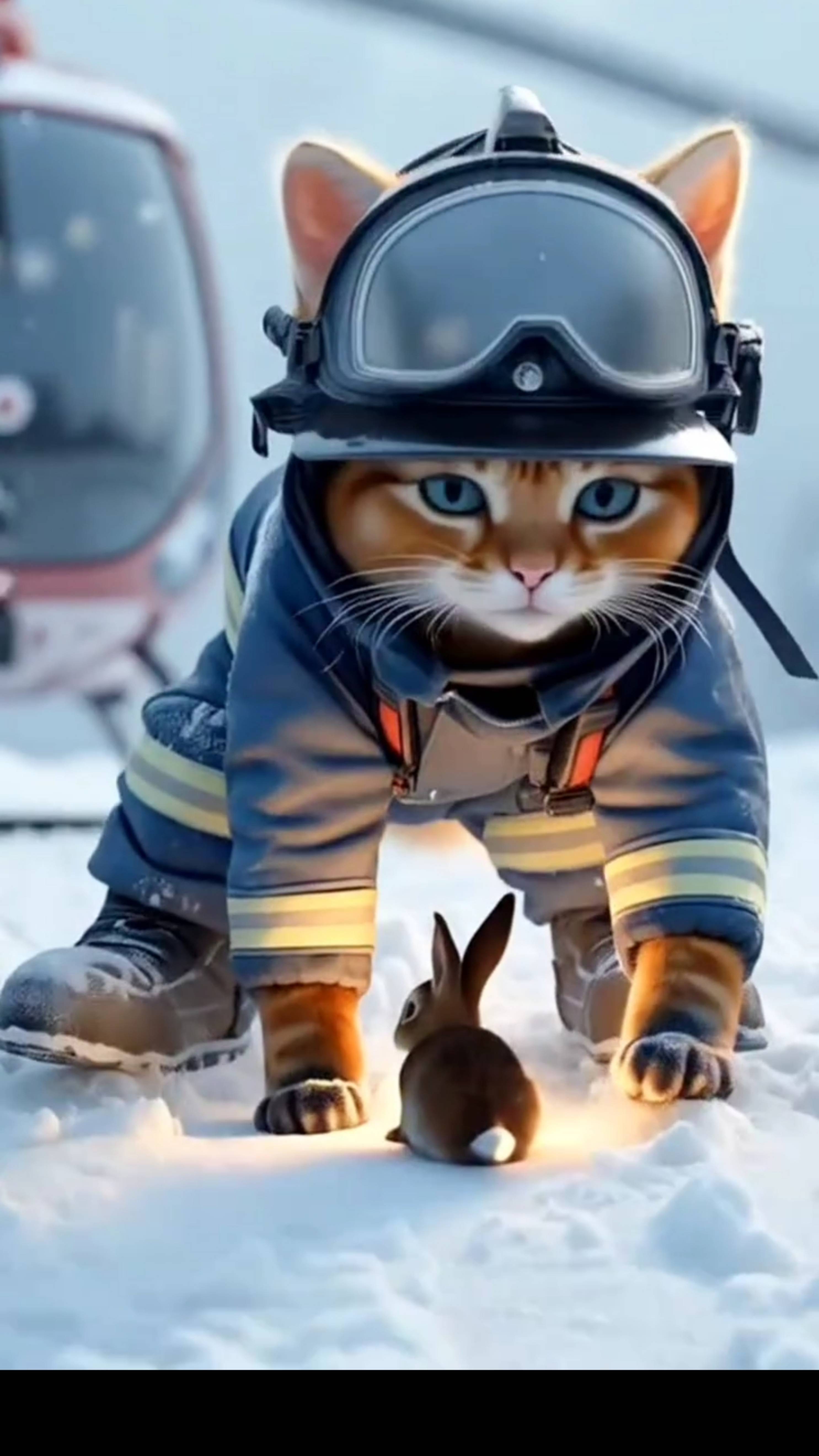 КОТЯТА СПАСАТЕЛИ # ИИ НЕЙРОСЕТЬ 👍🔥💯✌️😉🤘❤️🔥🙀🫶🤣