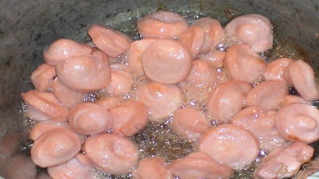 Капуста с сосисками