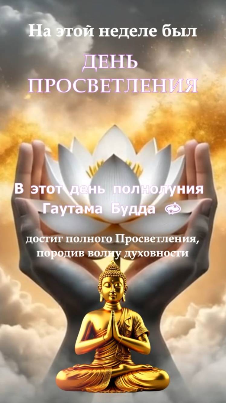 ДЕНЬ ПРОСВЕТЛЕНИЯ БУДДЫ ✨🌸 Цветочное Полнолуние в Скорпионе