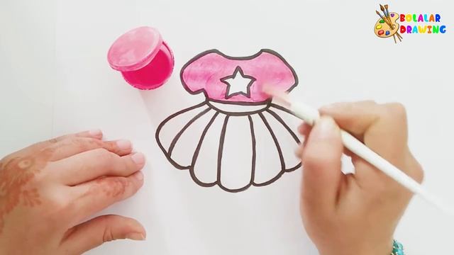 Bolalar uchun koylak rasm chizish | Drawing a shirt for kids | Рисунок рубашки для
