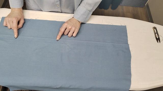 Пошив рубашки. Обработка защипов
